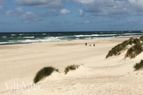 Den dejlige strand nær luksushus 518 ved Vestjylland.