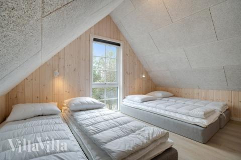 Nogle af de 14 sovepladser findes på hemsen i luksushus nr. 518