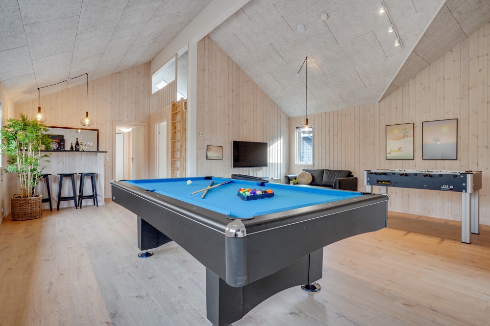 Ud over de mange timer, man kan bruge i husets pool-afdeling, så byder luksushus 488 også på billard/bordtennis og dart
