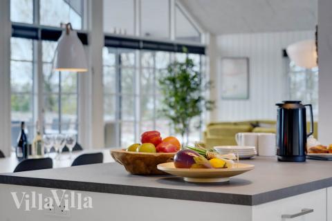 Velindrettet køkken i luksushus nr. 520 i Sydjylland.