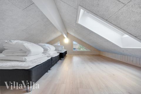 Nogle af de 20 sovepladser findes på hemsen i luksushus nr. 532