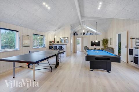 Dyst i sommerhusets aktivitetsrum, når I besøger luksushus nr. 532 i Lolland/Falster/Møn.