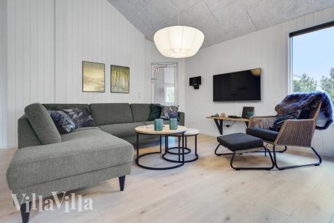 Sofahjørnet i luksushus 532 i Lolland/Falster/Møn.