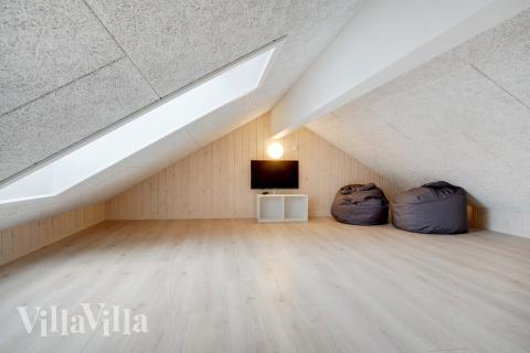 Nogle af de 26 sovepladser findes på hemsen i luksushus nr. 530