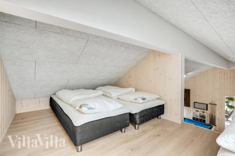 Nogle af de 16 sovepladser findes på hemsen i luksushus nr. 527