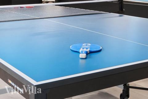 Dyst i sommerhusets aktivitetsrum, når I besøger luksushus nr. 533 i Vestjylland.