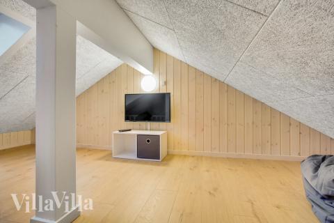 Nogle af de 20 sovepladser findes på hemsen i luksushus nr. 529