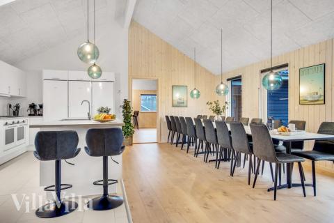 Opholdsrum med plads til 20 i luksushus nr. 529.