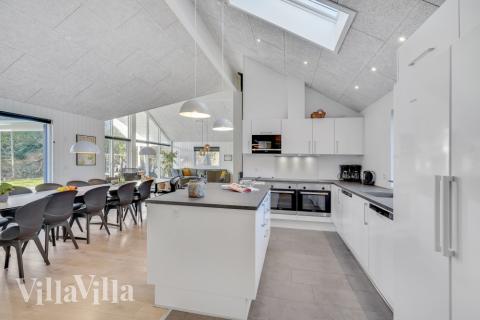 Velindrettet køkken i luksushus nr. 536 i Vestjylland.