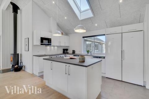 Køkkenet i luksushus nr. 536 er godt indrettet.