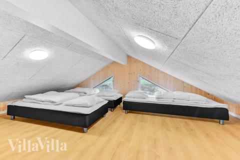 Nogle af de 14 sovepladser findes på hemsen i luksushus nr. 539