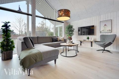 Sofahjørnet i luksushus 550 i Lolland/Falster/Møn.