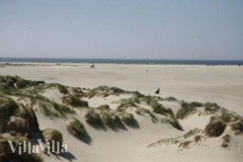 Den dejlige strand nær luksushus 571 ved Sydjylland.