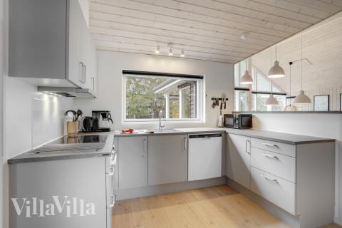 Køkkenet i luksushus nr. 578 er godt indrettet.