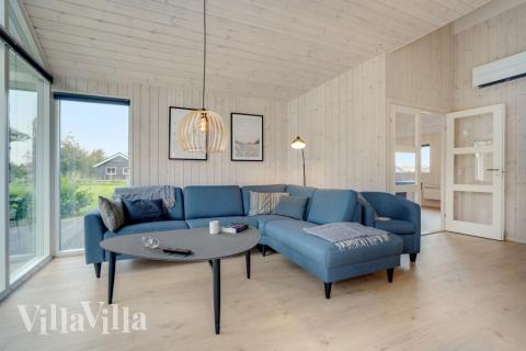 Sofahjørnet i luksushus 578 i Lolland/Falster/Møn.