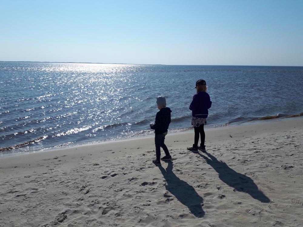 Stranden nær luksushus nr. 601.