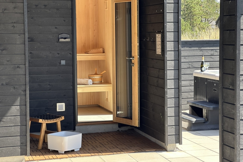 Luksushus nr. 601 er blandt andet udstyrret med en dejlig sauna.
