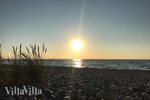 Den dejlige strand nær luksushus 582 ved Nordsjælland.