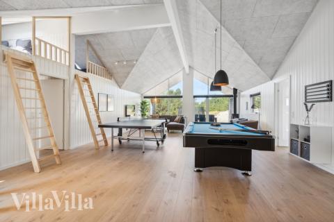 Luksushus 585 til 24 personer byder på et stort aktivitetsrum med bl.a. billard og dart