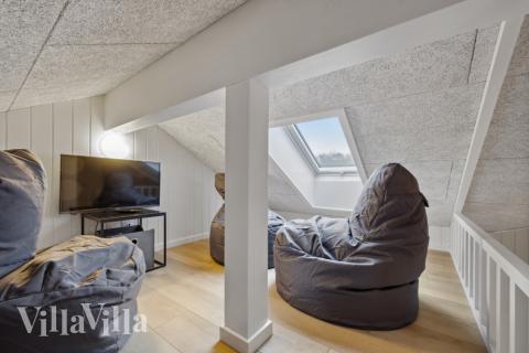 Nogle af de 20 sovepladser findes på hemsen i luksushus nr. 751