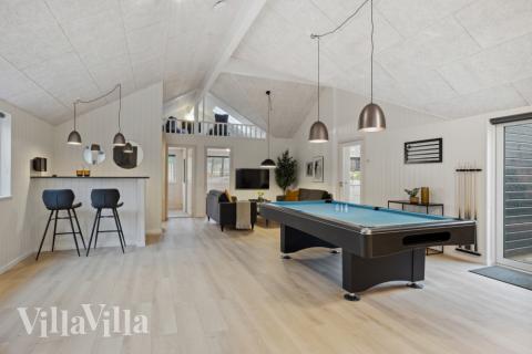 Luksushus 751 til 20 personer byder på et stort aktivitetsrum med bl.a. billard og dart