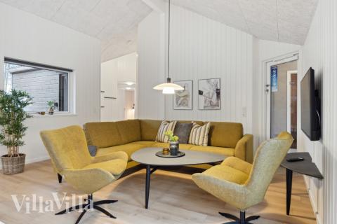 Sofahjørnet i luksushus 751 i Tyskland.