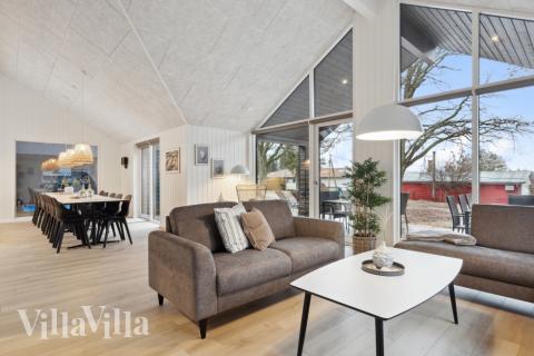 Sofahjørnet i luksushus 752 i Tyskland.