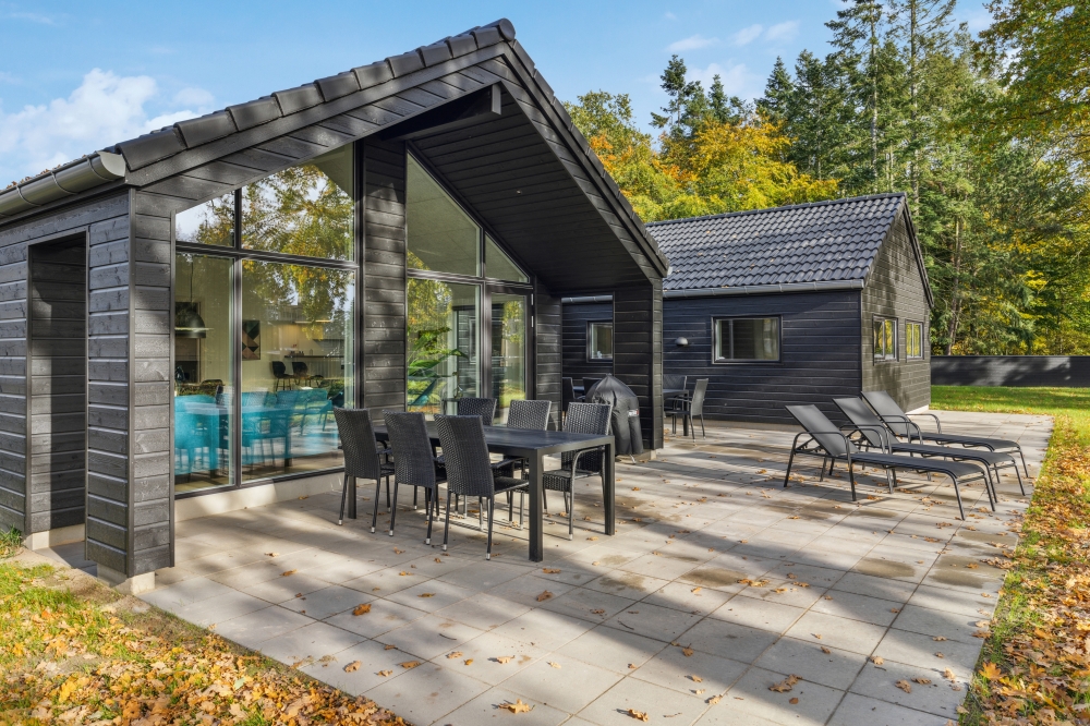 Luksushus nr. 754 har en dejlig terrasse med gode havemøbler til 12 personer.