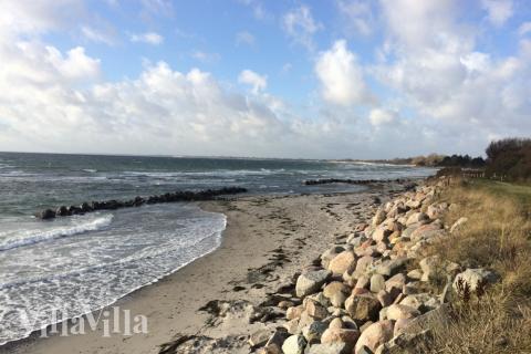 Den dejlige strand nær luksushus 588 ved Lolland/Falster/Møn.