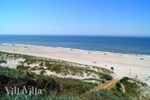 Den dejlige strand nær luksushus 609 ved Vestjylland.