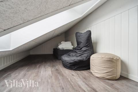 Nogle af de 18 sovepladser findes på hemsen i luksushus nr. 610