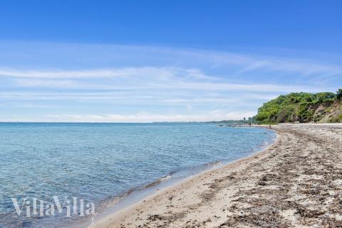 Den dejlige strand nær luksushus 612 ved Sydjylland.