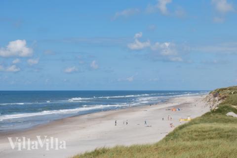 Den dejlige strand nær luksushus 613 ved Vestjylland.