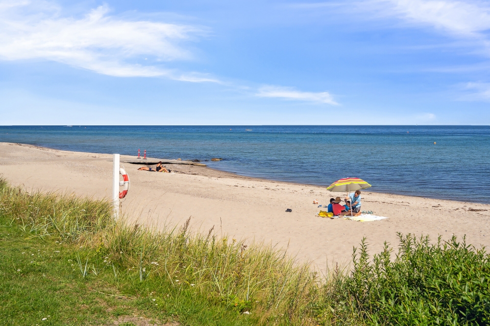 Stranden nær luksushus nr. 614.