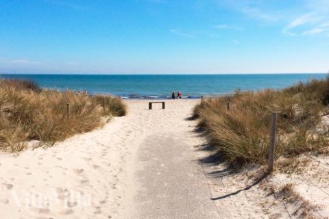 Stranden nær luksushus nr. 625.