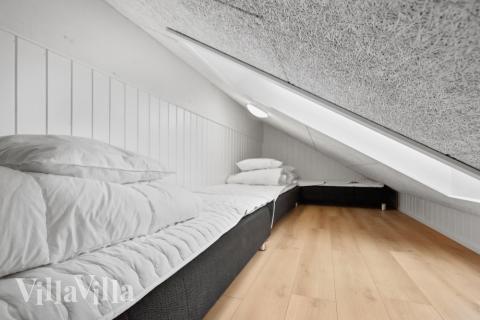 Nogle af de 20 sovepladser findes på hemsen i luksushus nr. 627