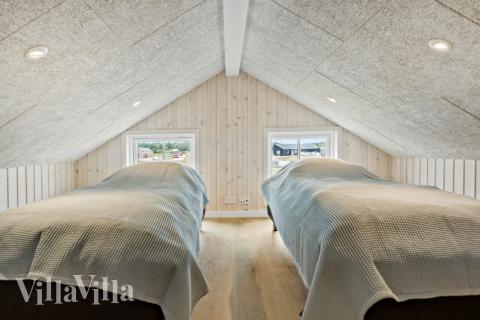 Nogle af de 20 sovepladser findes på hemsen i luksushus nr. 629