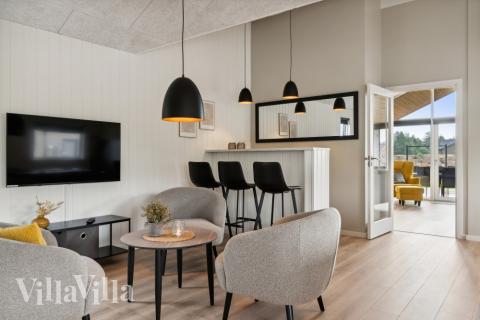 De lækre sommerhuse byder blandt andet på bar som denne i luksushus 634 i Nordjylland