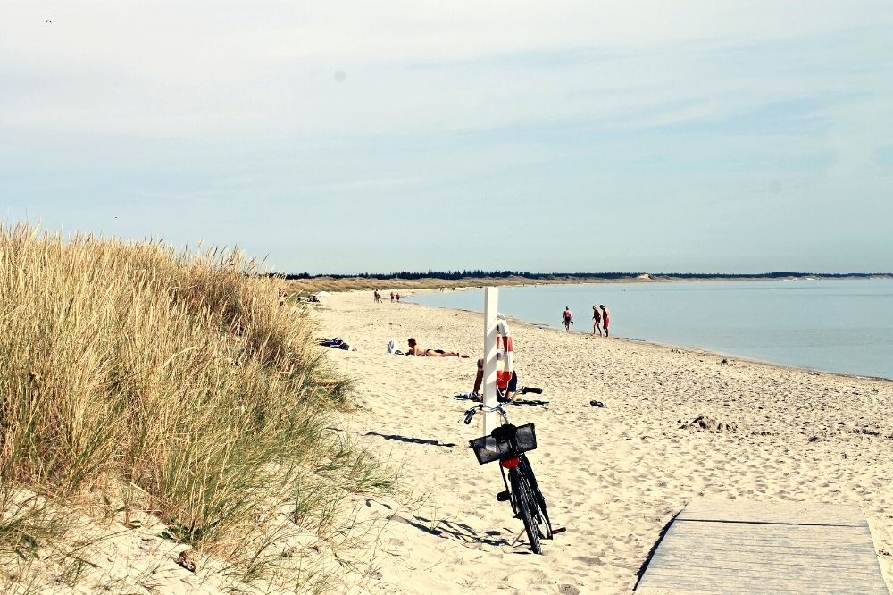 Den dejlige strand nær luksushus 636 ved Nordjylland.