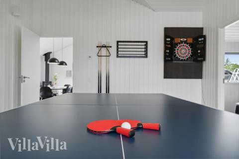 Aktivitetsrum i luksushus nr. 636 med 4 soveværelser og plads til 8 personer.