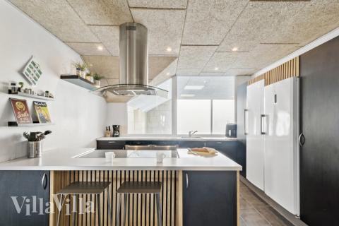 Velindrettet køkken i luksushus nr. 637 i Nordjylland.