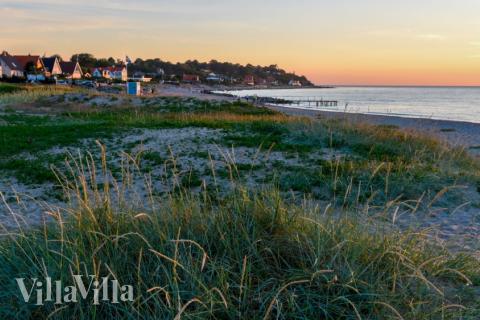 Den dejlige strand nær luksushus 638 ved Nordsjælland.