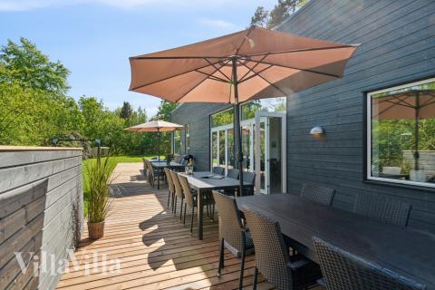 Stor terrasse ved luksushus nr. 641 i Nordsjælland.