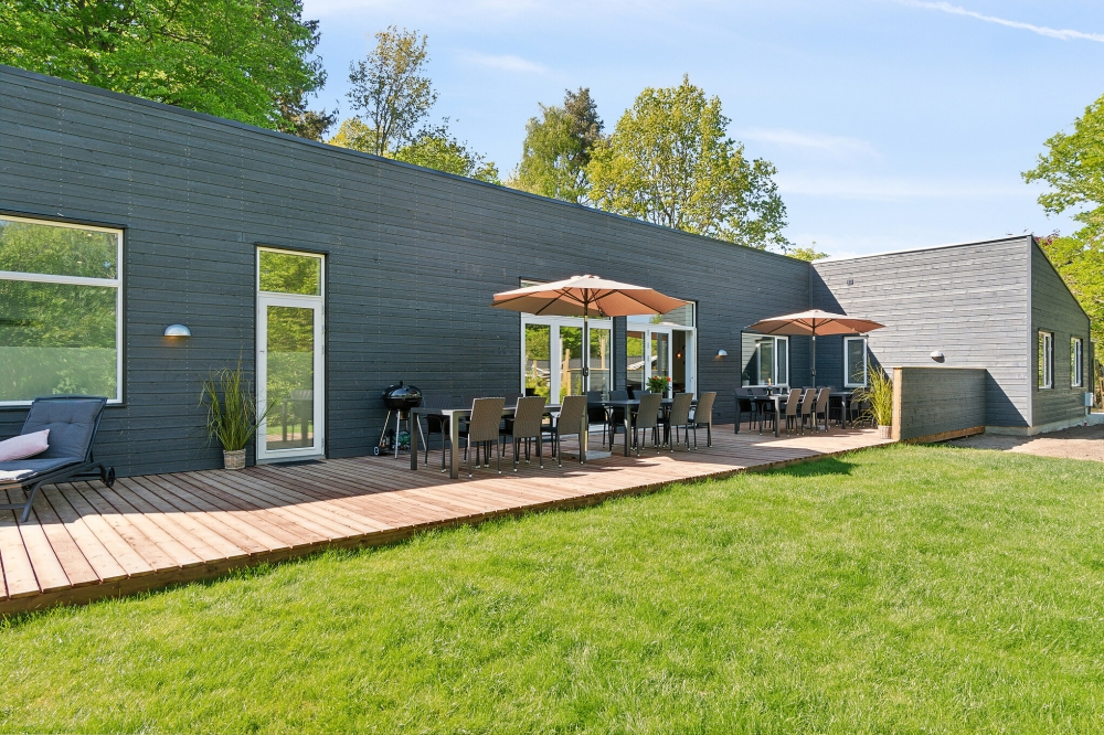 Luksushus nr. 641 har en dejlig terrasse med gode havemøbler til 20 personer.