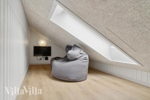 Nogle af de 14 sovepladser findes på hemsen i luksushus nr. 644