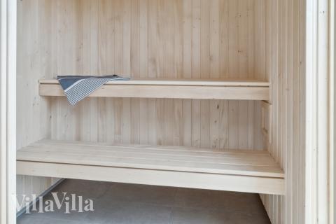 Luksushus nr. 644 er blandt andet udstyrret med en dejlig sauna.