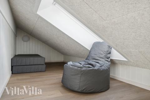 Nogle af de 18 sovepladser findes på hemsen i luksushus nr. 646