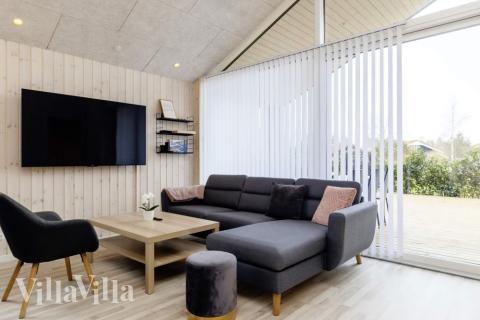 Sofahjørnet i luksushus 650 i Lolland/Falster/Møn.