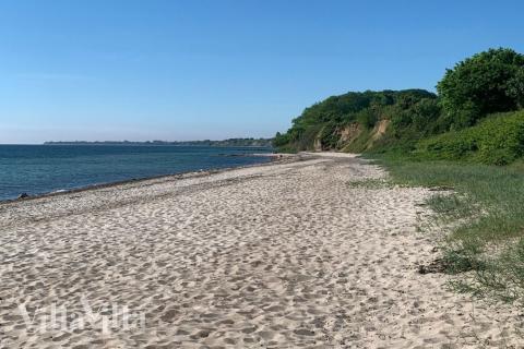 Den dejlige strand nær luksushus 657 ved Sydjylland.