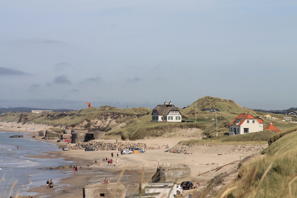 Den dejlige strand nær luksushus 659 ved Nordjylland.